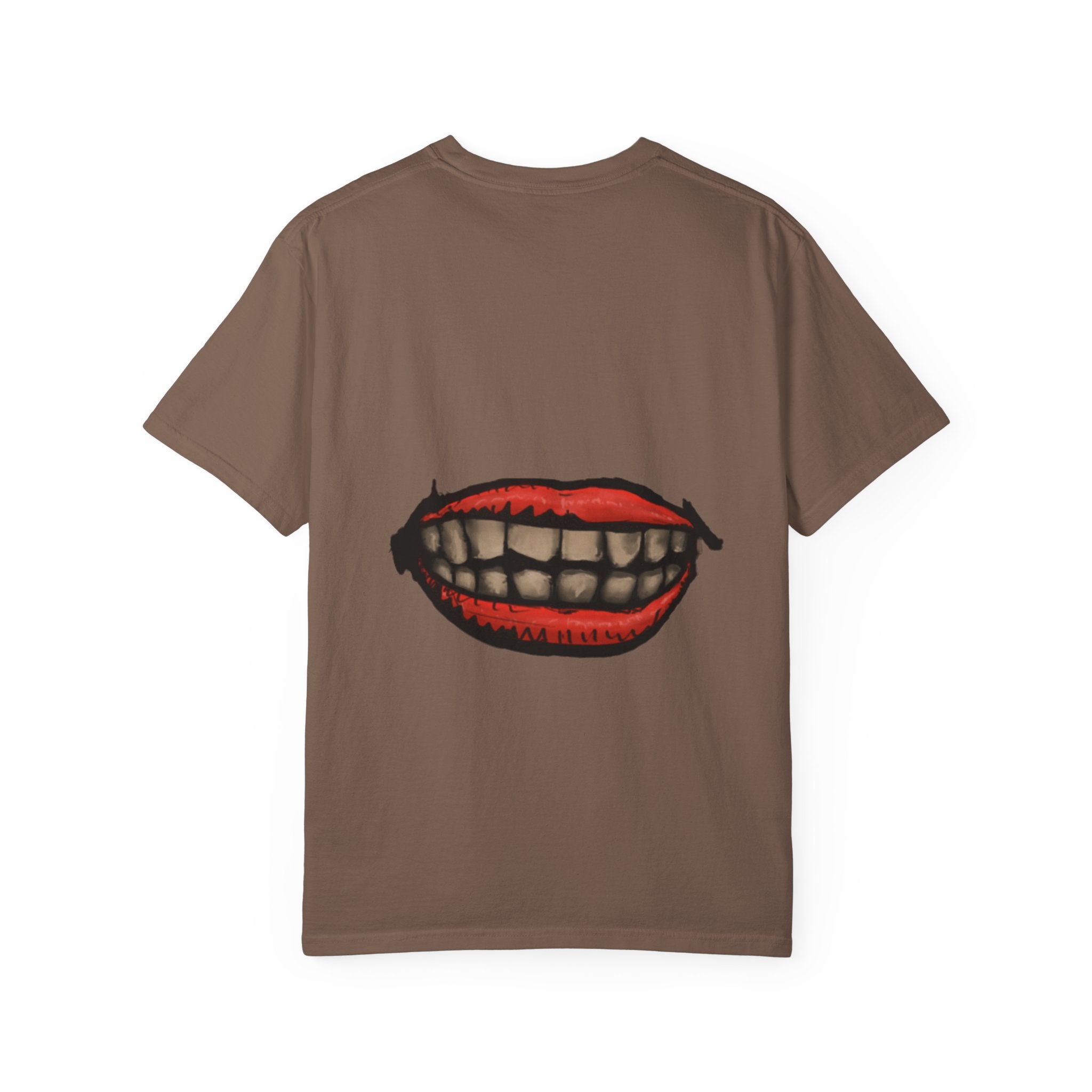 Freaky Features - Back Bite T-Shirt:

Back: Back Bite T-Shirt: Bold red monster mouth with sharp teeth on the back. Spooky-cute monster graphic tee from Freaky Features.


